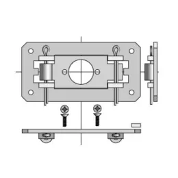 Plaque point fixe pour moteur Ø40 mm