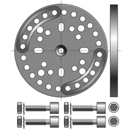 Support pour moteur Ø50 mm Sunea CSI RTS avec entraxes taraudés