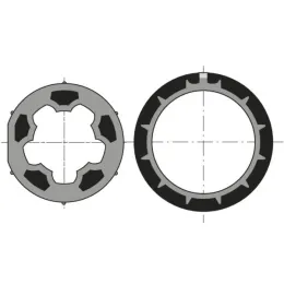 Roue et couronne pour moteur Ø50 sur tube Ø60 mm (Mischler)