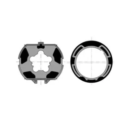 Roue et couronne pour moteur Ø60 sur tube ZF80