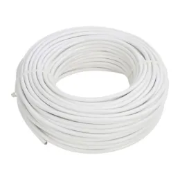 Câble électrique 4 conducteurs 0,75 mm² blanc - 50 mètres