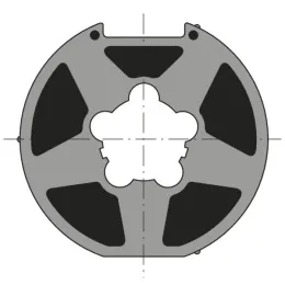 Roue d'adaptation pour moteur Ø50-60 sur tube Ø89 mm (Deprat F-5039)