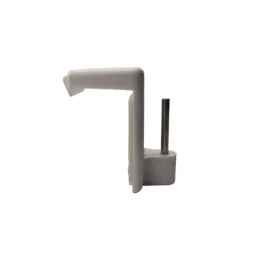 Crochet à rideau ajustable 14 à 21 mm, blanc