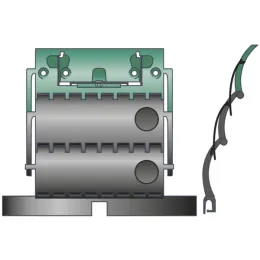 Verrou Clicksur Zurflüh-Feller, 2 maillons, lame de 14 mm