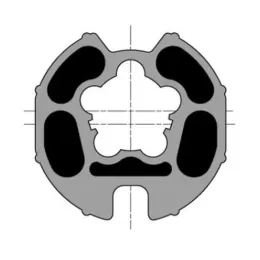 Roue d'adaptation pour moteur Ø60 sur tube Ø78 mm à goutte (Dohner)
