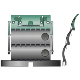 Verrou Clicksur Zurflüh-Feller, 2 maillons, lame de 8 mm