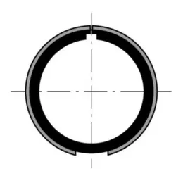 Couronne d'adaptation pour moteur Ø40 sur tube Ø40 x 1 mm