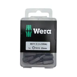 Lot de 10 embouts 15 x 25 mm pour vis TORX