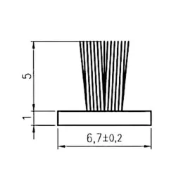 Joint brosse pour coulisses de volet roulant