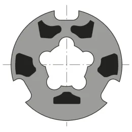 Roue d'adaptation pour moteur Ø50 sur tube Ø80 mm (Welser)