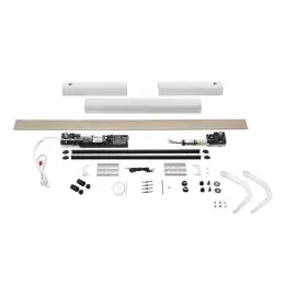Moteur de volet battant radio Somfy Yslo Flex IO, 2 vantaux, carter blanc et bras blanc