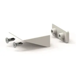 Butée de lame finale équerre, blanc