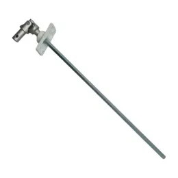 Sortie de caisson rallongé, tige 6P7 long. 300 mm, pour manivelle Ø15, blanc