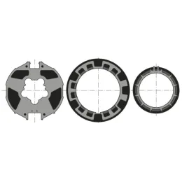 Roue et couronne pour moteur Ø50-60 sur tube Ø85 mm (Imbac)