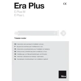 Moteur volet roulant radio Nice ERA PLUS M 08 Nm / 17 trs, avec câble