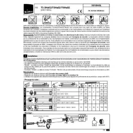 Moteur volet roulant radio Simu T5 Hz.02 50 Nm / 17 trs, avec câble
